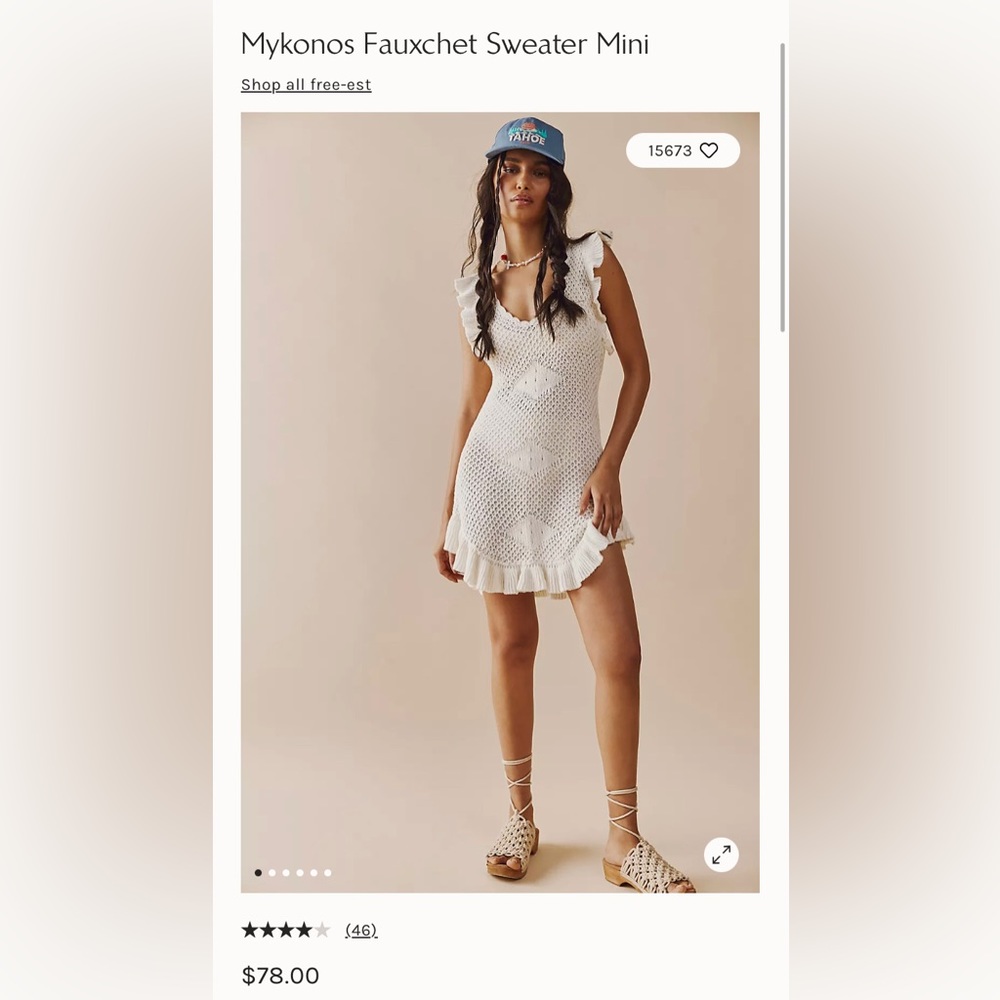 Free People Mykonos Mini Dress
